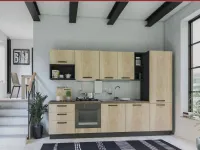 Cucina Mobilturi moderna lineare altri colori in laminato materico Mira