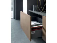 Cucina lineare in laminato materico altri colori Zen a prezzo scontato