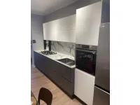 Cucina lineare in laminato materico bianca Cucina scavolini motus scontata a prezzo ribassato