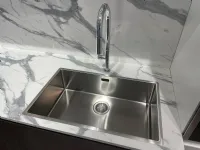 Cucina lineare in laminato materico bianca Cucina scavolini motus scontata a prezzo ribassato