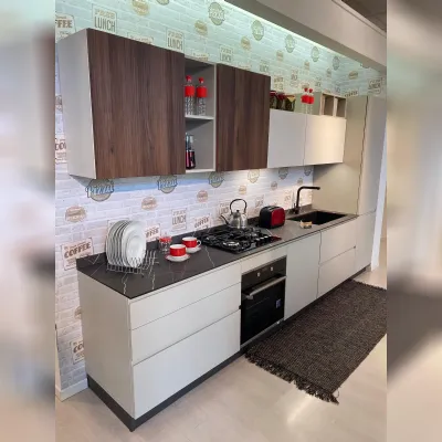 Cucina grigia moderna lineare Ar-due J22 a soli 7130 Euro