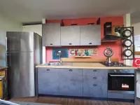 Cucina Cucina industrial piano legno lineare Outlet etnico con un ribasso imperdibile