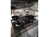 Cucina Aran moderna lineare grigio in laminato materico Ginevra