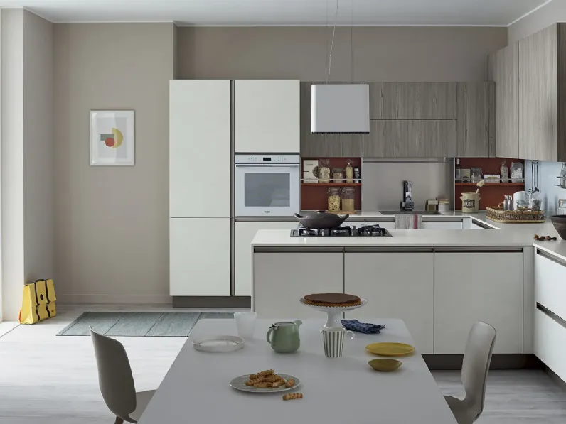 Scopri la cucina Start time j 01 di Veneta Cucine in OFFERTA OUTLET 