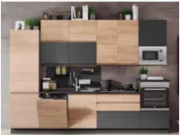 Cucina rovere chiaro moderna lineare Net cucine Kelly 330ex a soli 3480
