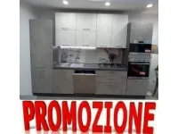 Cucina lineare moderna Kore cm 330 Artigianale a prezzo ribassato