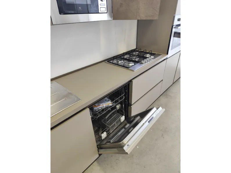 Cucina Korinna moderna tortora Evo cucine lineare scontata 52%