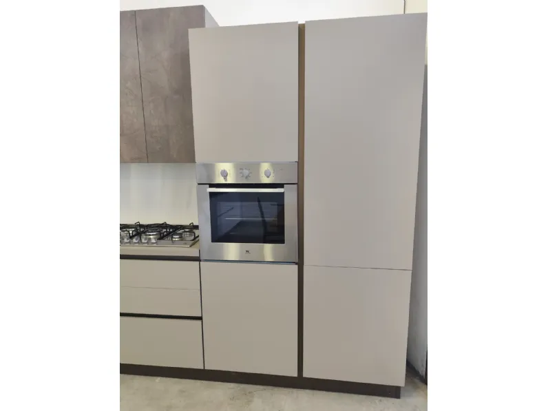 Cucina Korinna moderna tortora Evo cucine lineare scontata 52%