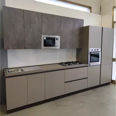 Cucina Korinna moderna tortora Evo cucine lineare scontata 52%