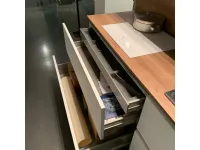 Cucina lineare in laminato opaco bianca Mariani a prezzo ribassato