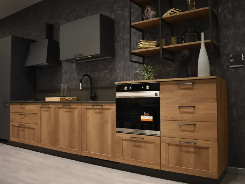 Cucina grigia industriale lineare Sax Scavolini a soli 6900€