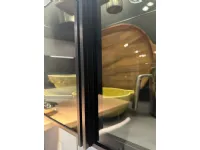 Cucina tortora moderna lineare Boiserie strato e vetrina gem Arrital in Offerta Outlet