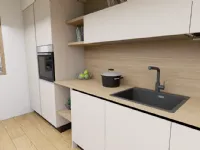 Cucina Arredo3 moderna lineare tortora in laminato opaco Cucina kali composizione 17
