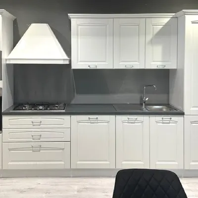 Cucina bianca classica lineare Bea Net cucine scontata