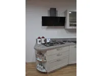 Cucina lineare in legno a prezzo ribassato 56%