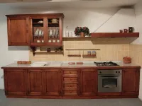 Cucina lineare in legno a prezzo scontato 40%