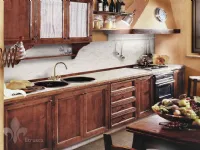 Cucina lineare in legno a prezzo scontato 40%