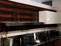 Cucina lineare in legno a prezzo scontato 58%