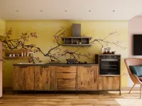 Cucina Nuovi mondi collection Cucina totla  wood in vero legno  OFFERTA OUTLET sconto 50% 
