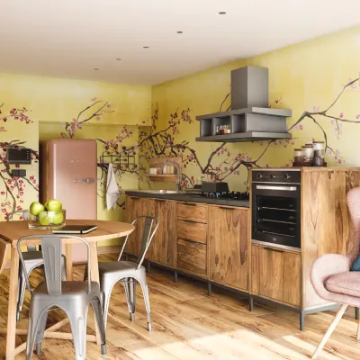 Cucina Nuovi mondi collection Cucina totla  wood in vero legno  OFFERTA OUTLET sconto 50% 