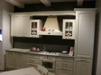 Cucina lineare in legno bianca Veronica a prezzo ribassato