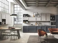 Cucina lineare in legno grigio Elsa a prezzo scontato