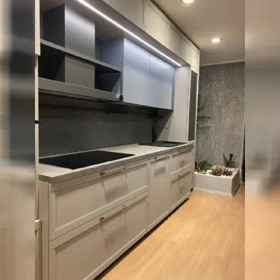 Cucina Flavour  design grigia Lube cucine lineare scontata 43%