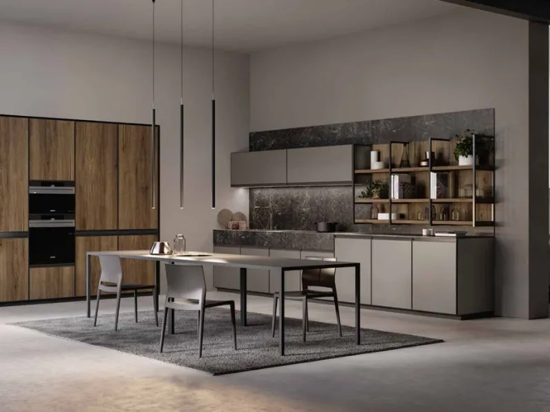 Cucina a PREZZI OUTLET in legno Arredo3 -33%
