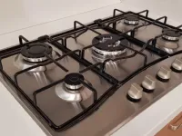 Cucina lineare in legno rovere chiaro Bolgheri a prezzo ribassato