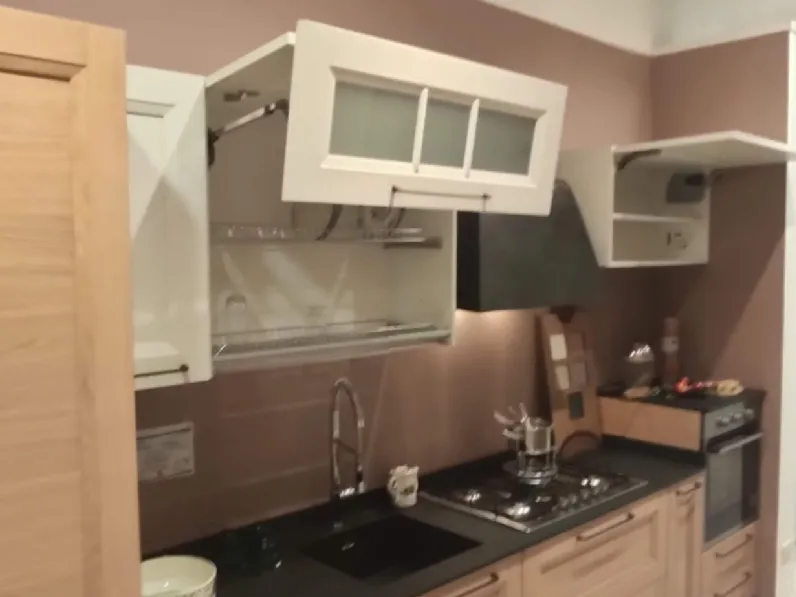 Cucina rovere chiaro classica lineare Gea Evo cucine in offerta