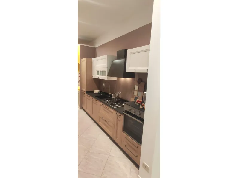 Cucina rovere chiaro classica lineare Gea Evo cucine in offerta