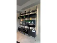 Cucina Parete 50's  design rovere moro Cesar lineare scontata 52%