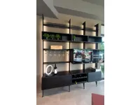 Cucina Parete 50's  design rovere moro Cesar lineare scontata 52%