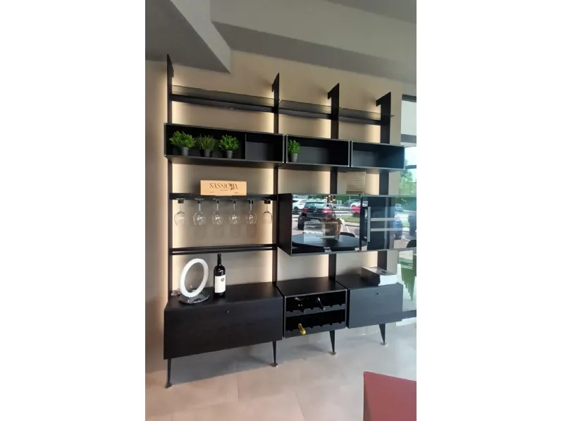 Cucina rovere moro design lineare Cesar Parete 50's  a soli 7470 Euro