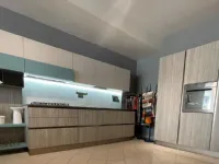 Cucina lineare in melaminico grigio Immagina plus lux a prezzo ribassato