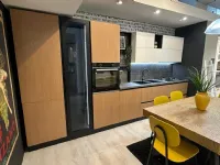 Cucina rovere chiaro moderna lineare Pop  Mobilturi in Offerta Outlet