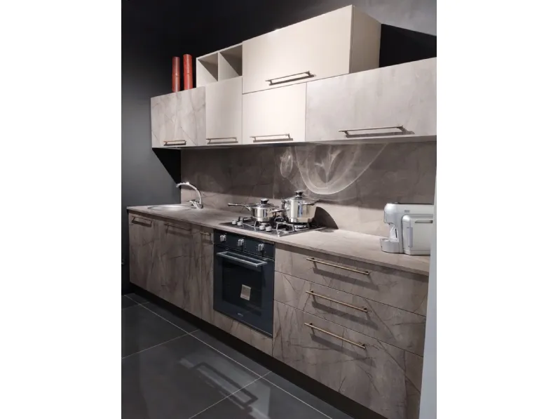Cucina tortora moderna lineare Korinna Evo cucine a soli 1964 Euro