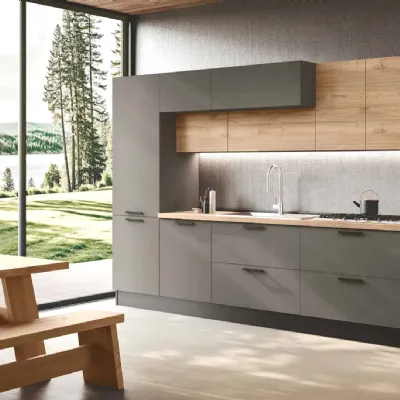 Cucina lineare in nobilitato a prezzo scontato 50%