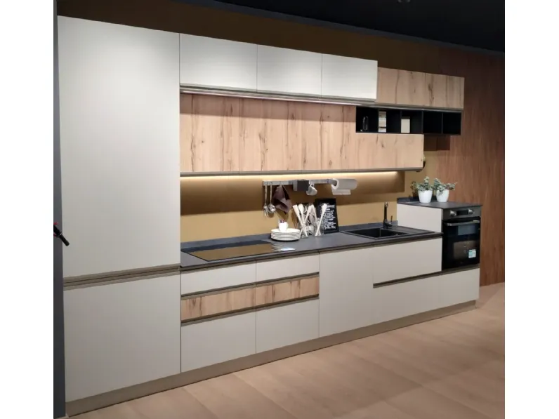 Cucina lineare in nobilitato altri colori Cucina maia a prezzo ribassato