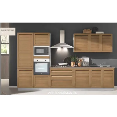 Cucina lineare in nobilitato altri colori Elsa  a prezzo scontato