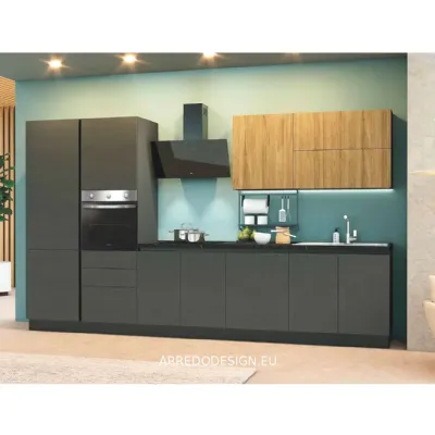 Cucina lineare in polimerico altri colori Sandy a prezzo scontato