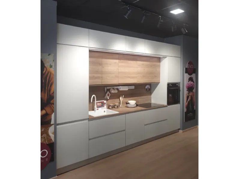 Cucina Cucina aria2 moderna altri colori Evo cucine lineare scontata 50%