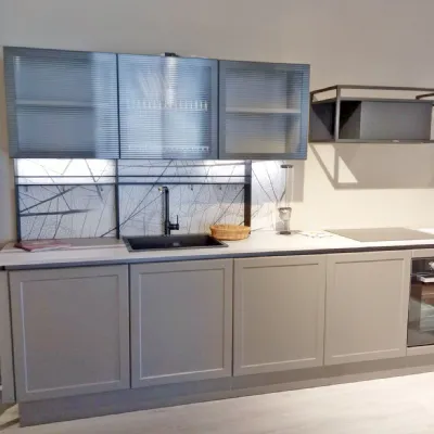 Cucina Urban moderna grigio Imab lineare scontata 50%