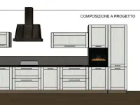 Cucina bianca industriale lineare City Stosa a soli 4840