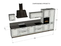 Cucina bianca industriale lineare City Stosa a soli 4840