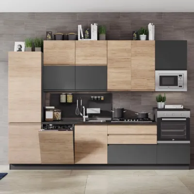 Cucina a prezzo scontato lineare moderna Kelly 330e Net cucine