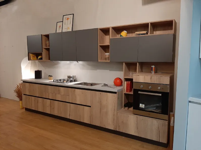 Cucina lineare Miky Artigianale con un ribasso vantaggioso