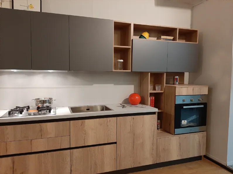 Cucina lineare Miky Artigianale con un ribasso vantaggioso