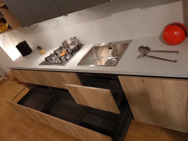 Cucina lineare Miky Artigianale con un ribasso vantaggioso