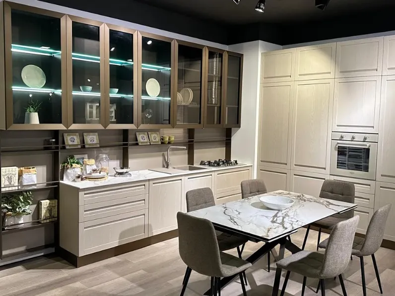 Cucina altri colori moderna lineare Incanto Mobilturi in Offerta Outlet